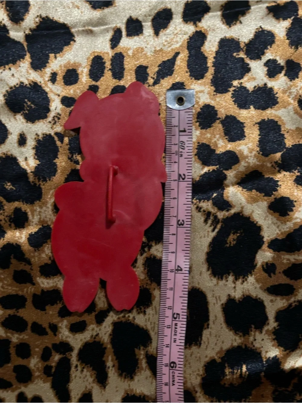 Vintage Tupperware Porky Pig Red Plastic 5 inch. Cookie Cutter